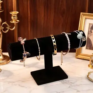 Bracelet Display Stand, Velvet Jewelry Rack, Desktop Counter Showcase for Watches and Bracelets, Storage Organizer for Jewelry Accessories