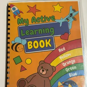 Extended Learning Activity Book. Dry-erase, marker included. Covers Language arts, math science and more!