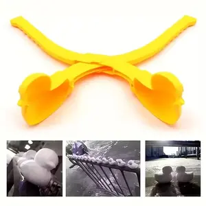 4-Piece Outdoor Snowball Maker Set, Multifunctional Plastic Tools for Winter Activities & Christmas Decorations, Random Colors & Styles Included