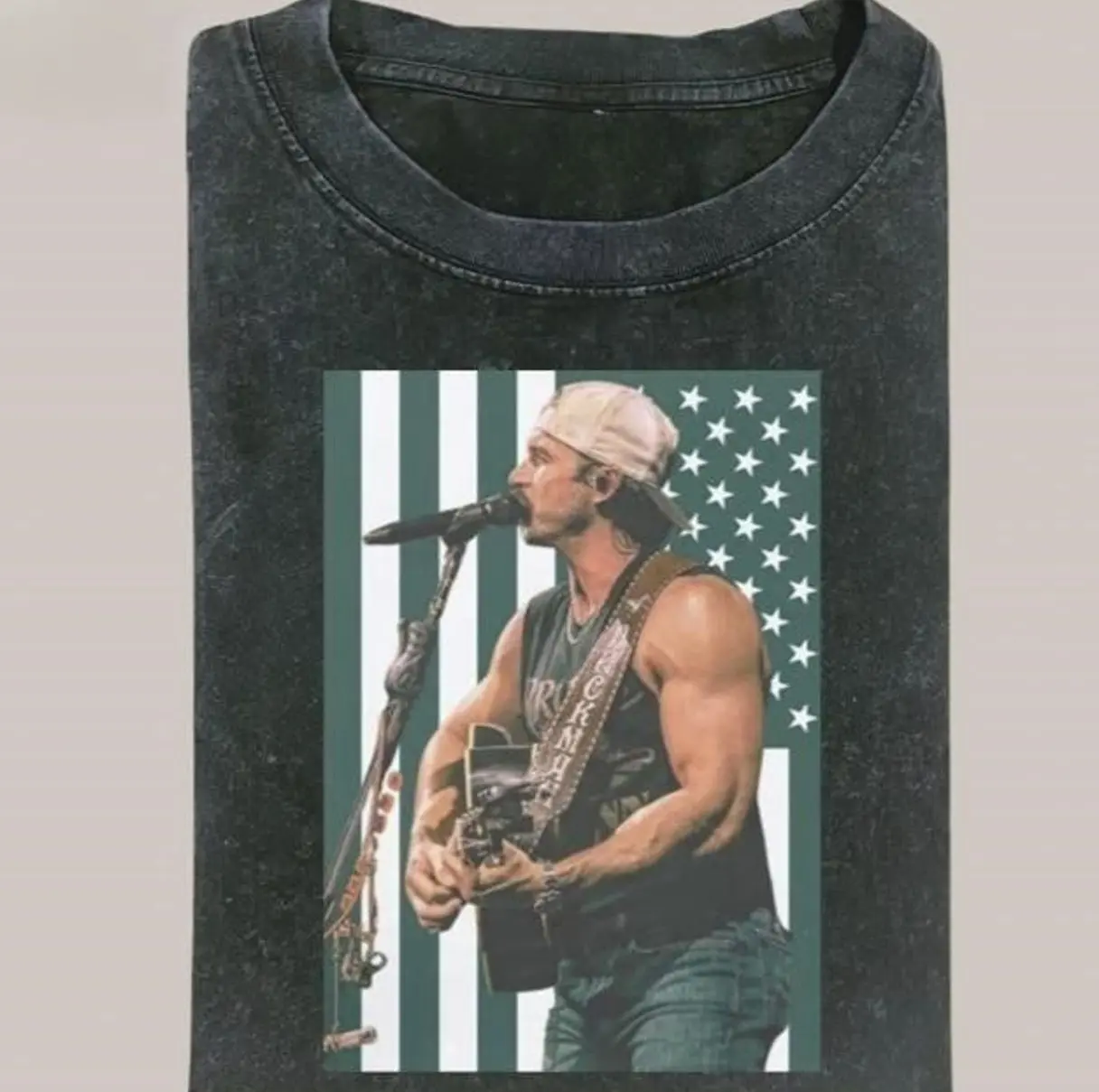 Riley Green USA Flag Cowboy Country Music T-shirt, Vintage Bootleg Graphic Shirt, Retro Clothing Gift For Women