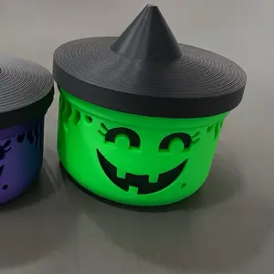 Halloween Jumbo Boo Bucket - witch 4.5”