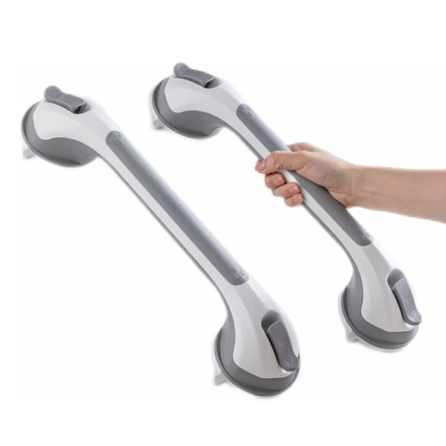 Live‑Only TAILI G9 Shower Grab Bar 16 Inch Suction Cup Grab Bars for Bathroom & Shower, Removable Shower Safety Handle Heavy Duty Bathtub Grip for Seniors & Elderly, Strong Handrails No Drilling Waterproof, Grey