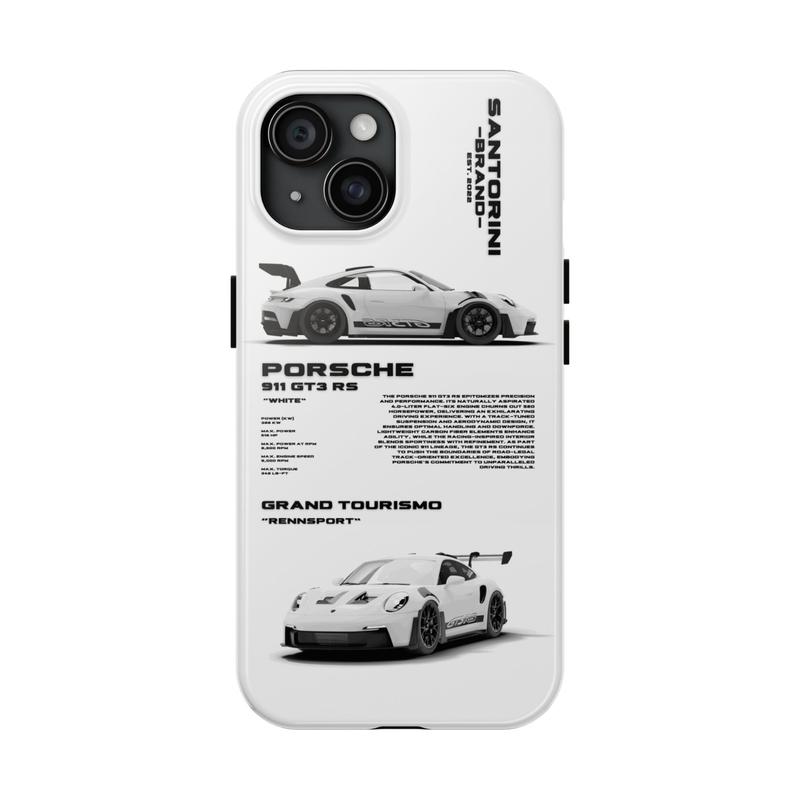 Porsche 911 GT3 RS Matching Phone Case for Couples| Black & White His & Hers Porsche Phone Cover for iPhone 16 Promax, Samsung, Pixel| Supercar Art, Car Enthusiast Gift for Automotive Supercar Lover