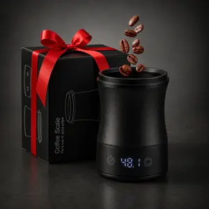 Coffee Scale Dosing Cup with LED Display, Rechargeable Espresso Scale, Mini Gram Precise Scale 500g/0.1g, Digital Measuring Scale Cup for Espresso, Sleek Kitchen Scale for Coffee/Matcha/Tea