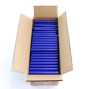 Color Stik 4" Full Size Blue Hot Glue Sticks – 5 lb box