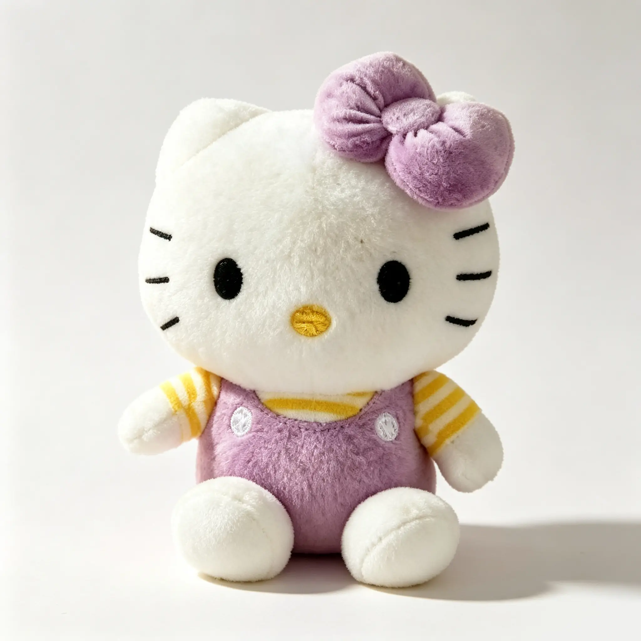 Sanrio Hello Kitty 7.9 Inch Soft Plush Toy, Iconic Signature Bow, Lovely Bedroom Decor And Cuddly Gift Idea, Blue And Purple Available