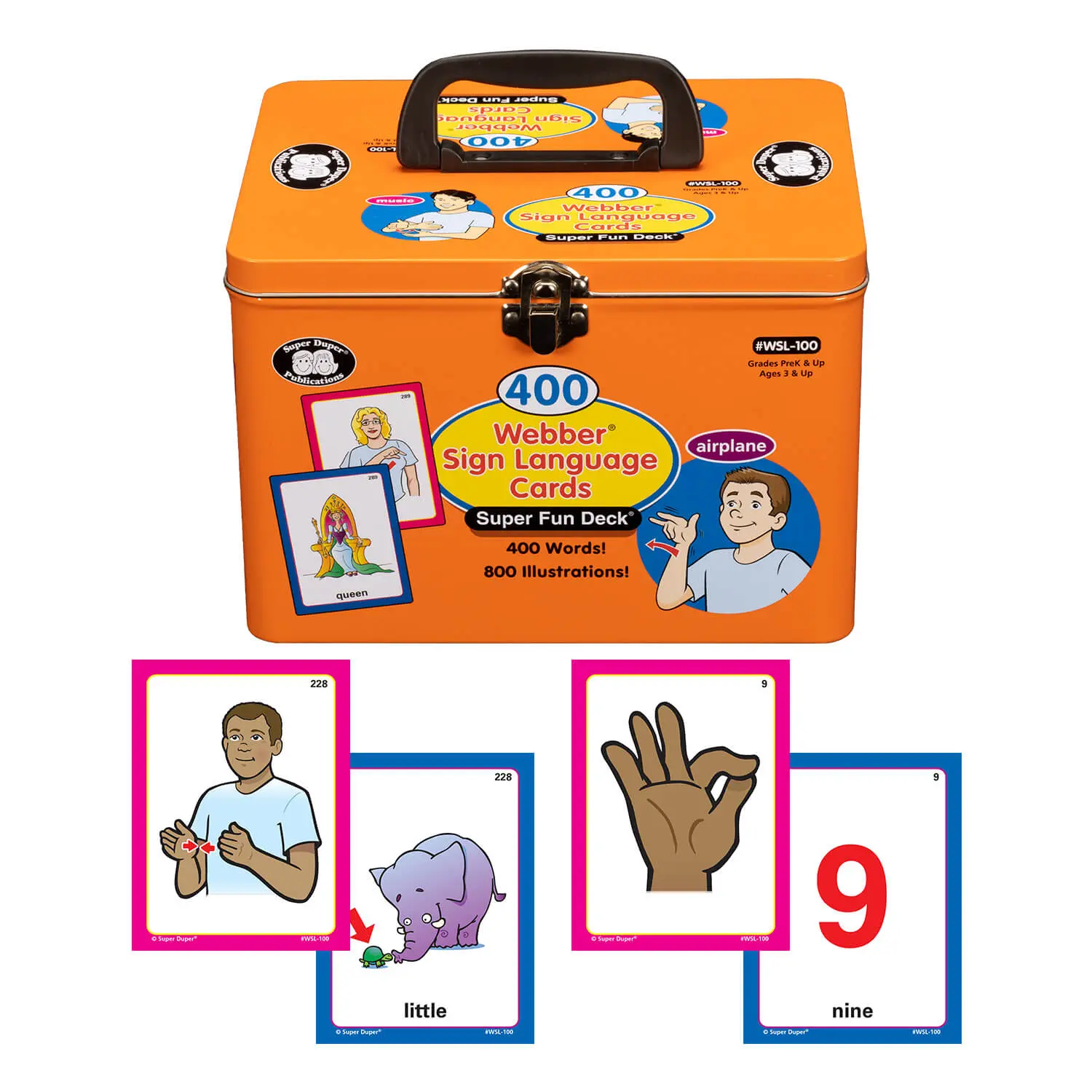 400 Webber Sign Language Cards
