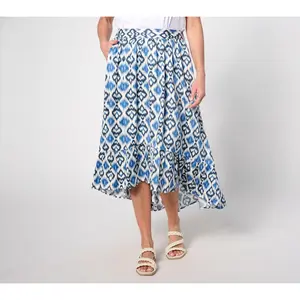 Destination 365 Regular Printed High-Low Beach Skirt