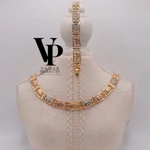 Valmaur Products Imperial Zodiac Set - Necklace and bracelet gold plated Duo Luxury Jewelry for Women
