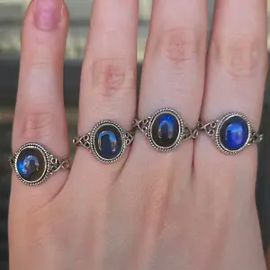 Beautiful Everyday Labradorite Sterling Silver Rings