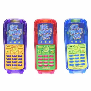 Kidsmania Flip Phone Pops - Grape Watermelon Blue Raspberry Flavors - 4.1 Inch Nostalgic Candy Treats - Perfect Party Favors & Unique Candy Collections