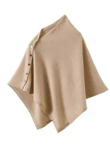 【Limited Clearance】One Size Fits All Buttoned Knit Cape | Skin-Friendly Warm Shoulder Wrap Shawl | Slimming Versatile Knit Poncho for Office Daily Outing All Season Casual Soft Shawl