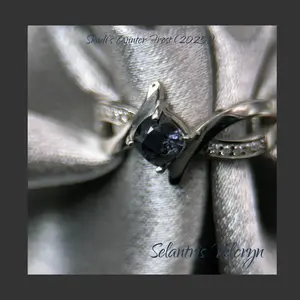 Twilight Edge Grey Spinel Ring in Sterling Silver