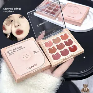 Vitality Bear 9-Color Velvet Lip Mousse - Natural Matte Finish for "No-Makeup" Look, Weightless Lip Stain for Students