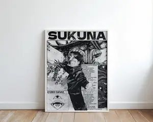 Sukuna Jujutsu Kaisen Anime Manga Poster, Sukuna Wall Print