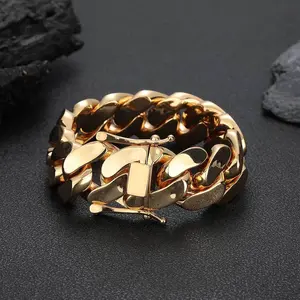 GAB 22MM high polished luxury bracelet For Man Non Tarnish Jewelry
