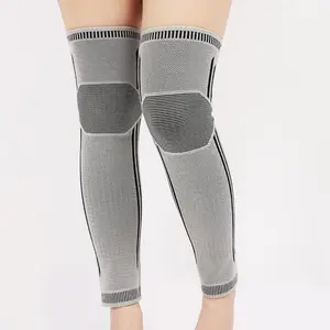 2025 Graphene Long Version & Mugwort Heated Knee Brace Men Outdoor Fiess Joint Warmer, Anti-Cold Leg Support, Suitable Women, Men, and Elderly, Provides Warmth for Cold Knees, Weight Range: 110.23-209.4 lbs Sleeve s Elastic Healthcare