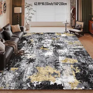 Abstract Art Modern Wind Area Carpet Machine Washable Home Decoration Sofa Tea Table Cushion Bedside Cushion Dining Table Cushion Kitchen Study Home Carpet Floor Cushion Modern Abstract Rug
