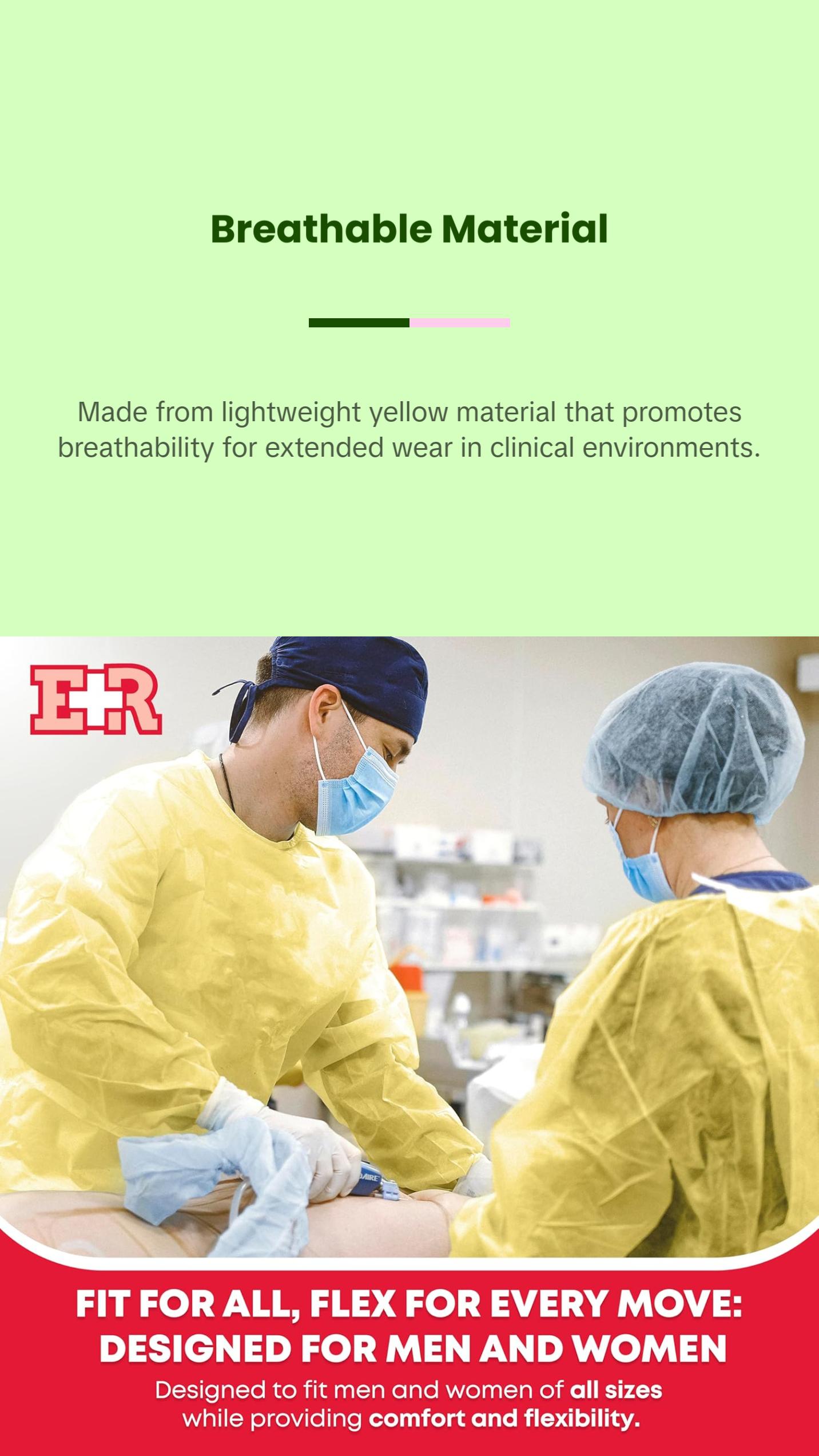 Isolation Gown, Yellow