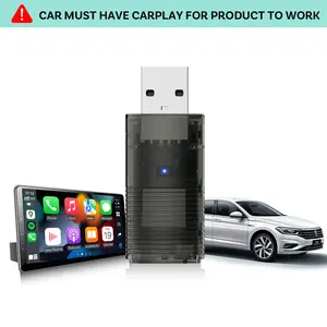 OTTOCAST MINI Cube 5.0 2026 New CarPlay & Android Auto Wireless Adapter. Compatible with original car wired CarPlay/Android Auto, supports navigation, voice control, music playback, and hands-free calling.