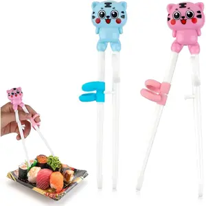 2 Pairs  Chopsticks for Beginners, Learning Chopsticks Helper Cute   Chopsticks Practice Chopstick Trainer for Adults