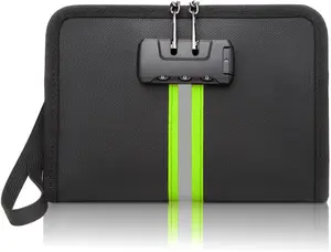 Fire Proof  Bag for , Bag with Lock and Zipper,Safe Fireproof ,Suitable for , Mobile Phones, , Credit Cards