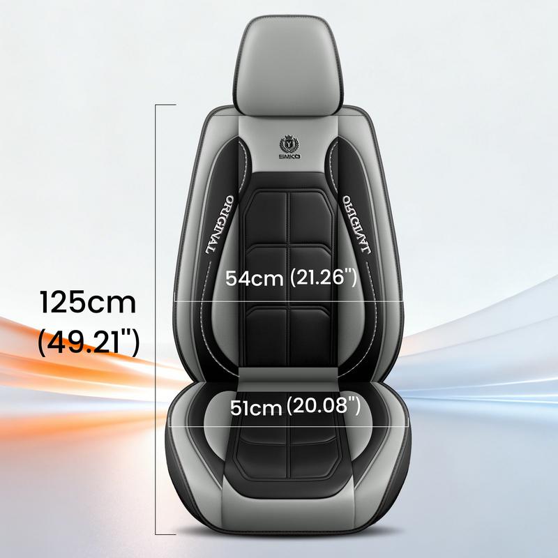 Artisanal Leather 1PC Car Seat Cover - Waterproof & Wear-Resistant PU Leather - Durable for All Seasons - Soft & Comfortable - Anti-Fouling - Protects Car Seats
