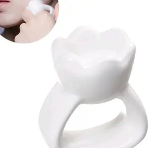 Ring Gua Sha Premium Natural Ceramic Face & Body Massager | Lymphatic Drainage Tool | Sculpting & Depuffing | Korean Beauty Essential Smoothing Gentle