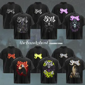 [COLLECTION] Ghost Band T-Shirt Collection, The Band Ghost Graphic Tee, Vintage Occult Rock Shirt, Papa Emeritus Inspired Shirts, Dark Fantasy Church Graphic T-Shirt, Gift for Metal Music Lovers, Merch for Men & Women