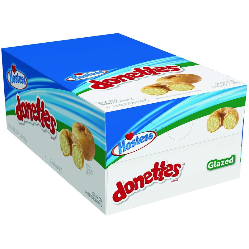 Hostess Delicious Mini Donettes for Snack Time, Glazed Donuts, 37 Oz Package