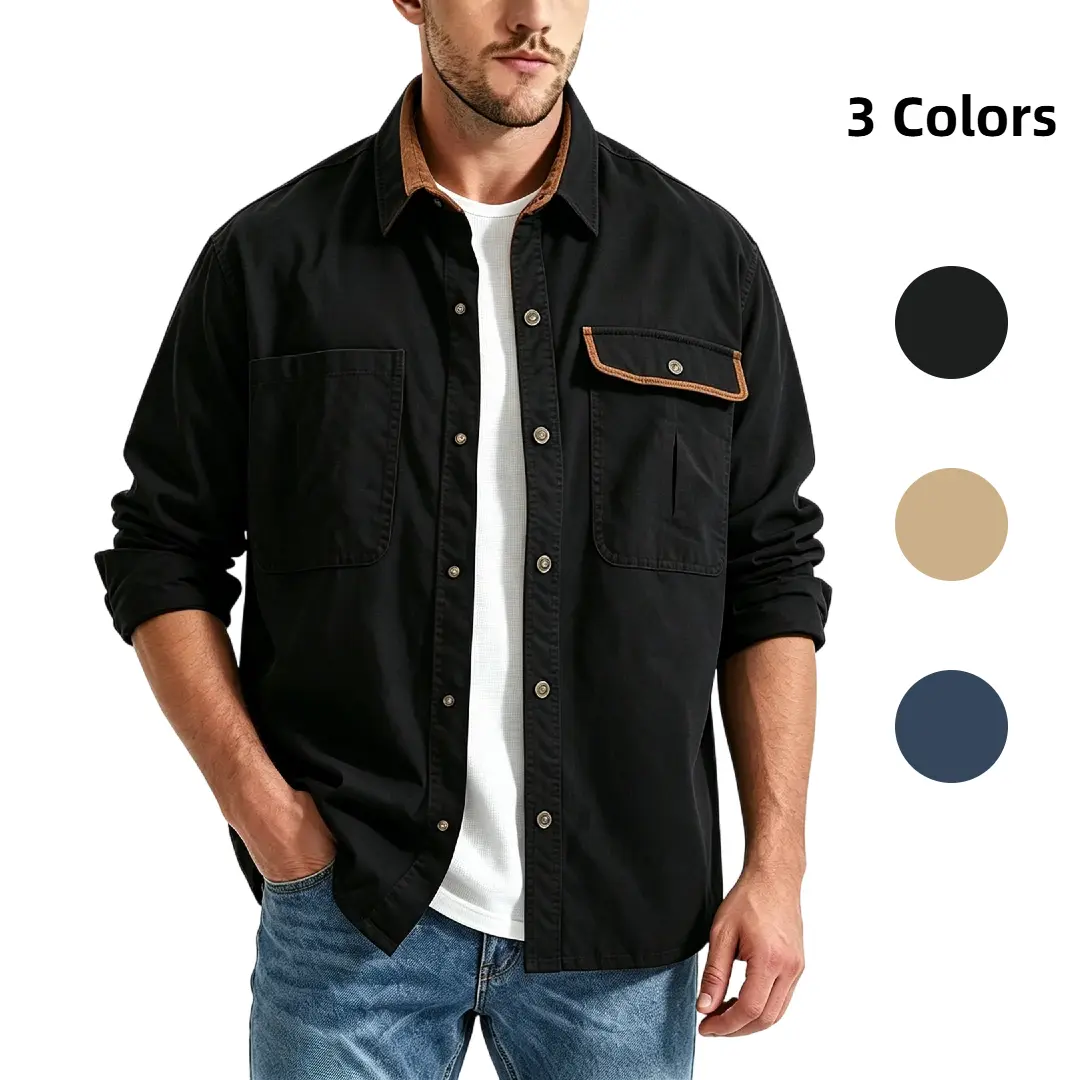 Gihuo Men's 100% All Cotton Button Down Flannel Shirts, Long Sleeve Brushed Warm Soft Casual Outdoor Plaid Shirt