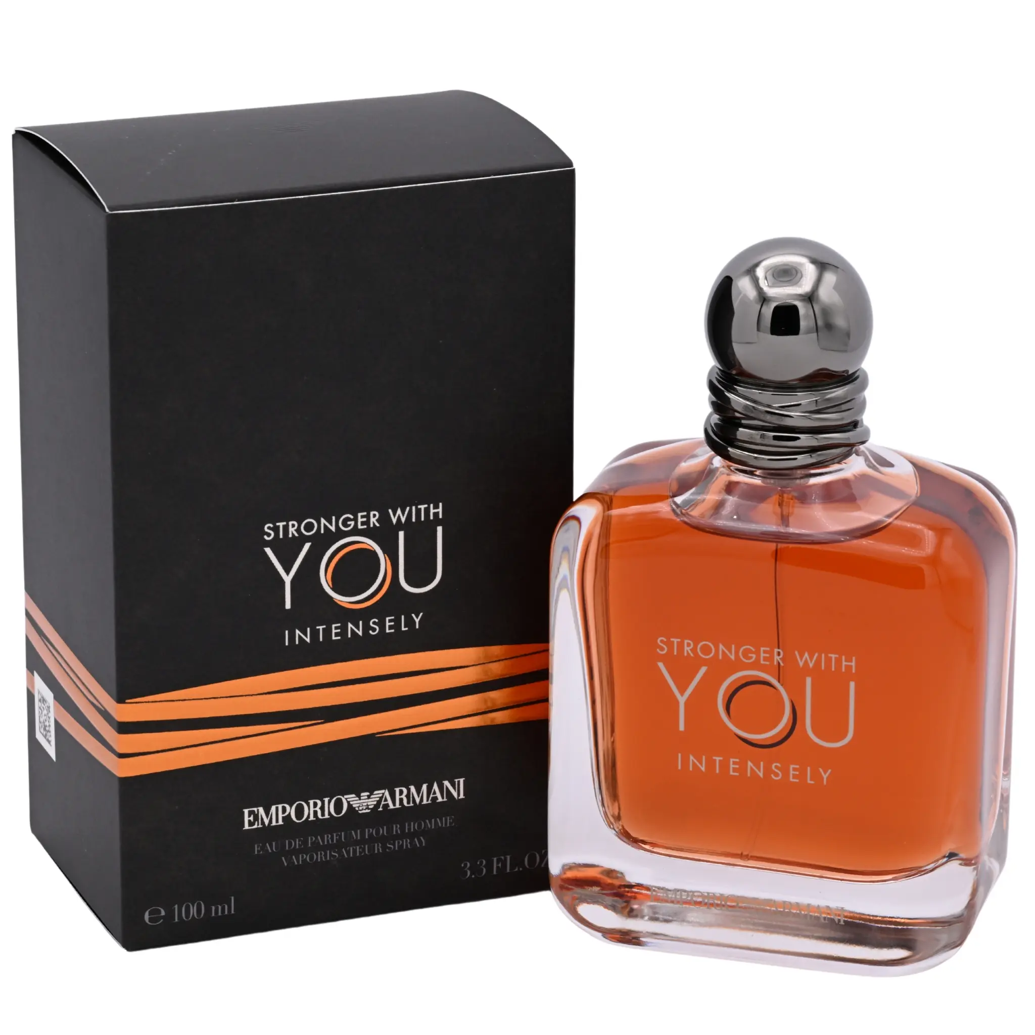 Giorgio Armani Stronger With You Intensely Eau de Parfum Spray for Men, Oriental Woody Cologne with Amber & Vanilla, 3.4 fl oz