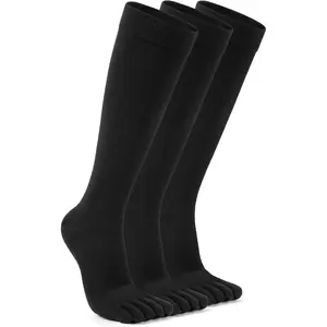 Compression Toe Socks for Men and Women 15-20mmHg, Support Stockings for Running Gym