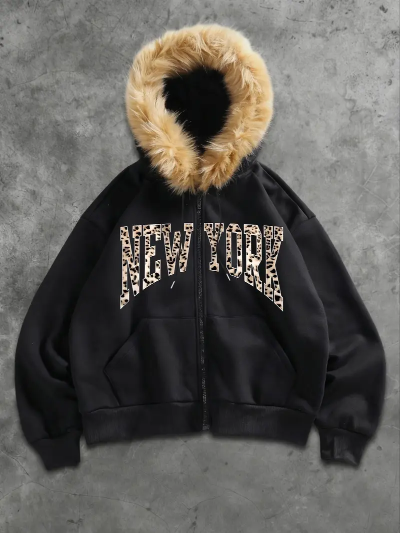 fur zip up hoodie y2k - TikTok Shop