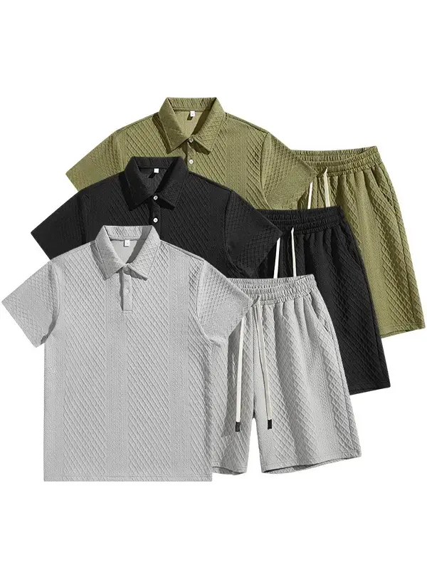 Men's Structured Outfit with Delicate Textured Fabric for Comfortable and Classy Look Menswear Clothes,  This men's suit is exquisitely tailored.It creates a neat and sharp look, with smooth and structured lines that effortlessly enhance
