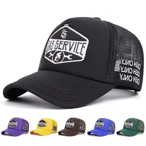 Retro Gas Service Trucker Hat  | Cool Embroidered Baseball Cap for Men & Women  Perfect Christmas Gift Idea