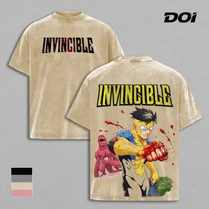 Mark Grayson – Invincible Blood Punch Graphic Tee, Vintage Washed Superhero Shirt, Brutal Fight Scene Design, Bold Comic Style Print, Unisex Streetwear Heavyweight Cotton Tee, Gift for Invincible Fans