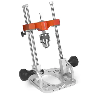 SpeTool Portable Drill Guide – 0.004 inch Precision, Adjustable 0–60° Multi-Angle Drilling, Heavy-Duty Aluminum Base