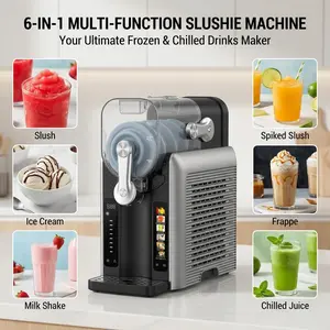 Household Slushie Machine - 54 oz Large Capacity, LED Display, 6 Preset Programs, No Ice Needed for Margaritas