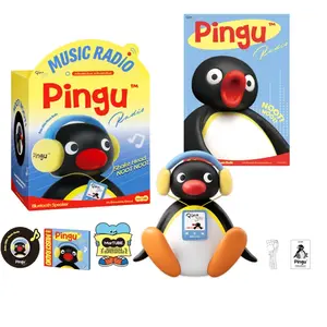 MARTUBE Pingu Bluetooth Speaker Cute Penguin Wireless Mini Speaker Bobble Head Pingu Merch Retro Small Portable Audio Sound System Adorable Gift Fun Desk Decor & Birthday Gift for Kids Teens & Adults Home Bedroom