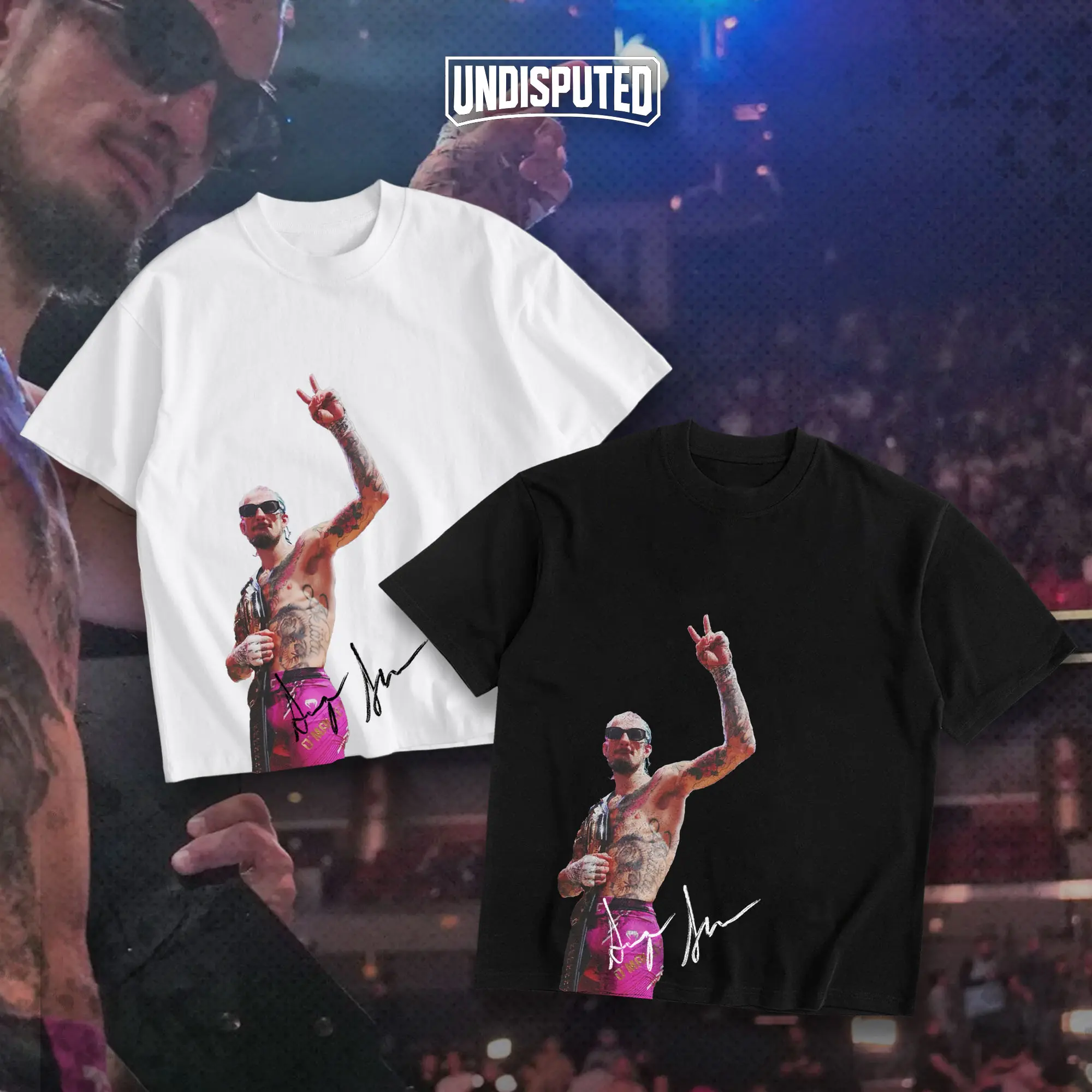 UNDISPUTED Suga Sean O'Malley Heavy Cotton UFC T-shirt MMA Fight Night Shirt Fan Apparel Classic Pump Cover Oversized Gift For Fans DTG Printed