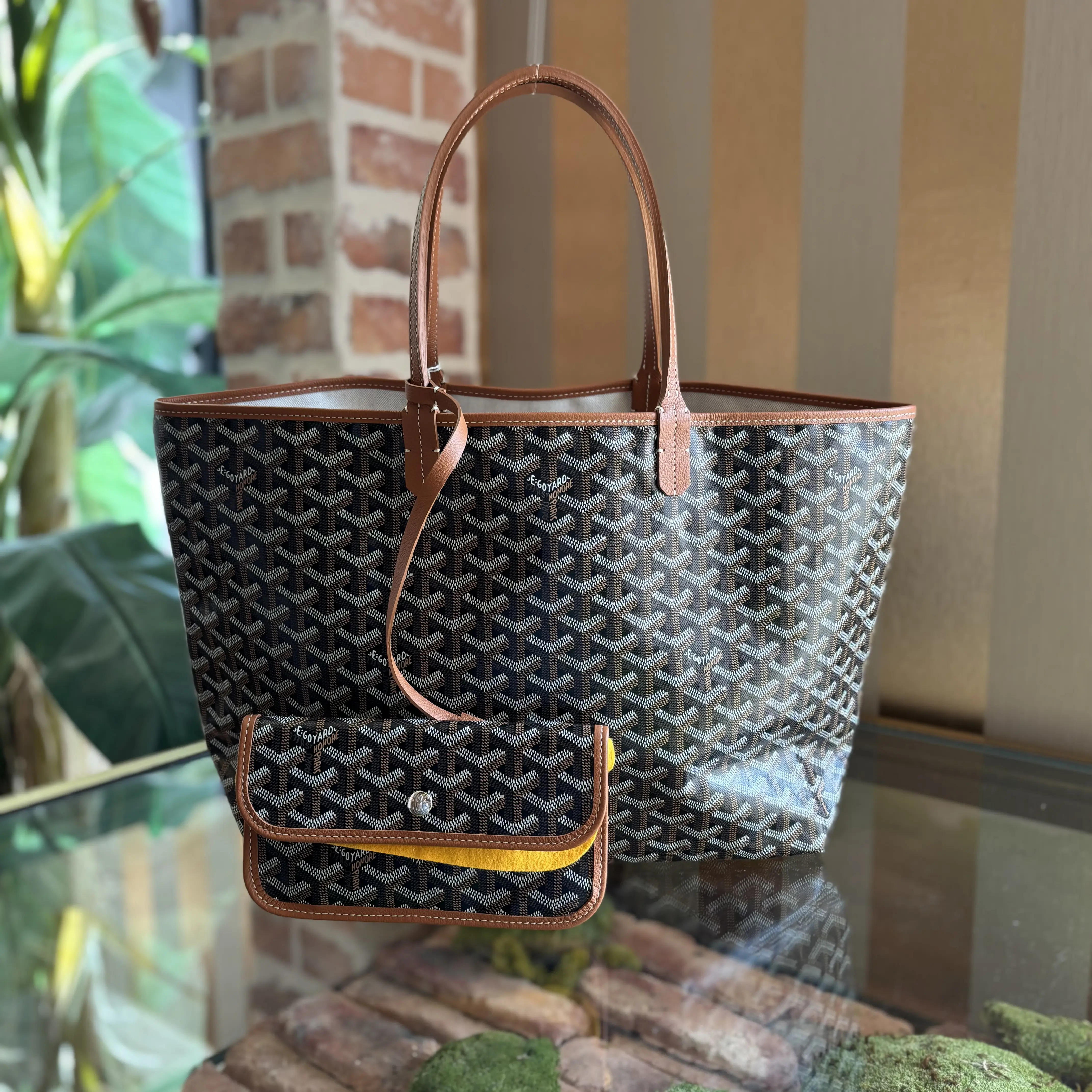 Pre-owned Goyard canvas Shoulder Bags St Louis Black PM