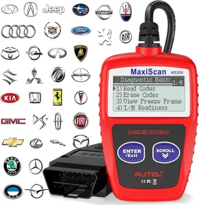 OBD2 Scanner MS309 Universal Car Engine Fault Code Reader, Check Engine Light and Emission Monitor Status, OBDII CAN Diagnostic Scan Tool