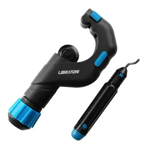 Libraton Pipe Cutter, Tubing Cutter 3/16" to 2" Outer Diameter, Copper Pipe Cutter, Tube Cutter with Deburring Tool, Copper Cutter, Pipe Cutter Tool for Copper, and Thin Stainless Steel Tube
