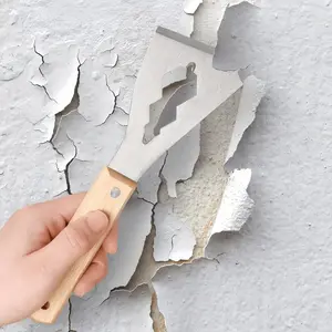 Stainless Steel Multi-Purpose Scraper Tool, Ideal for Paint, Wallpaper, Cement, Venetian Plaster Removal, Durable Cleaning Accessory