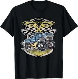 Monster Truck Shirt Retro Distressed Vintage Monster Truck T-Shirt