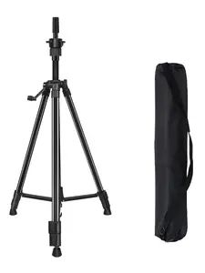 Metal Mannequin Head Stand Tripod,  Adjustable Wig Stand Tripod 24-64 Inches, Ideal for Styling & Display