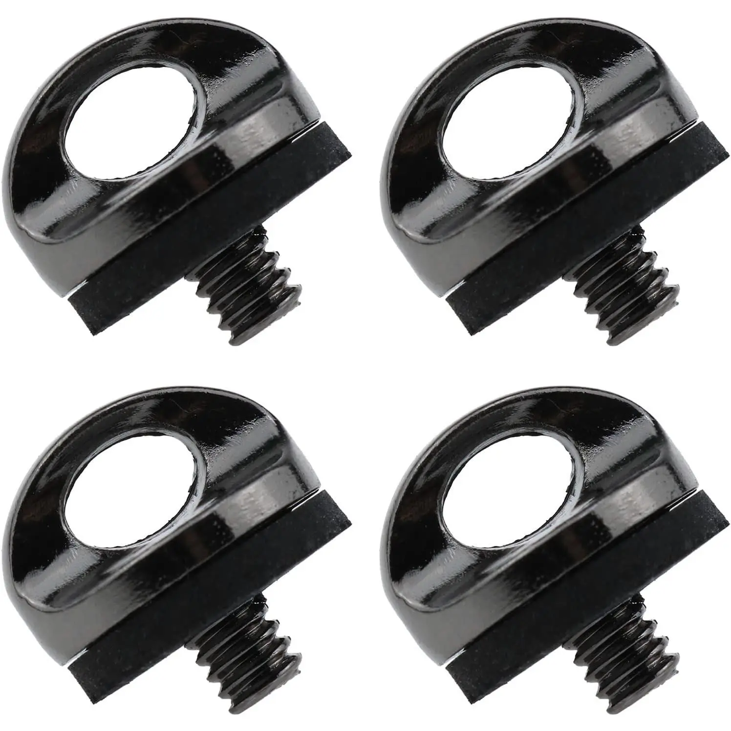 Camera Neckband Screw Holder 1/4-inch Camera Screw Threaded Camera Screw with Rubber Washer for Quick Release or Installation of Wristband Sling - 4 count