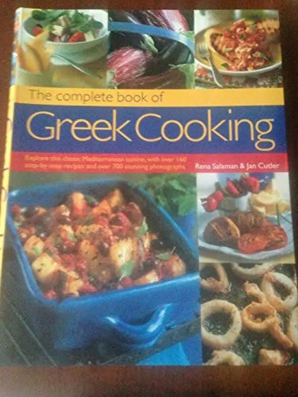 Used Like New Softcover Book - The Complete Book of Greek Cooking: Explore Classic Mediterranean Cuisine by Rena, 256 Pages, 700 Stunning Photographs, Complete Nutritional Information (English), Dinners Ideas