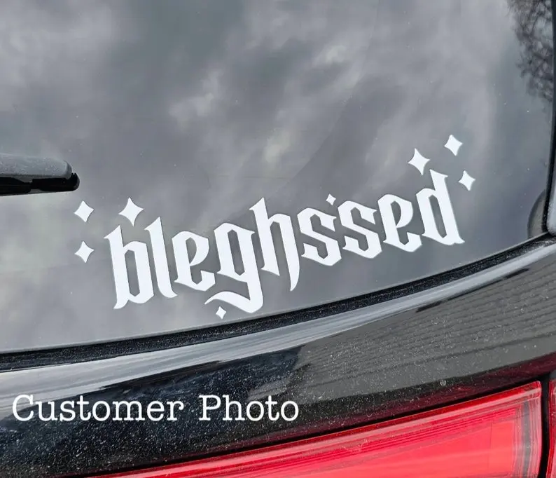 Bleghssed Blegh Stars Sparkle Metalcore Vinyl Decal Bumper Sticker For Cars, Trucks, Windows, Appliances, Accessories